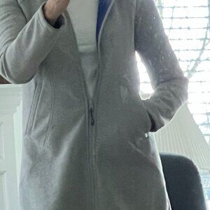 Athleta Below the hip Zipper Hoodie - Gray small